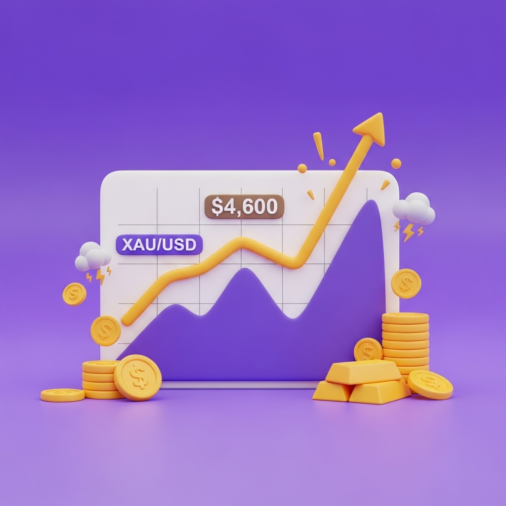 Gold Melonjak Di Atas 4,600 Kerana Ketegangan Geopolitik